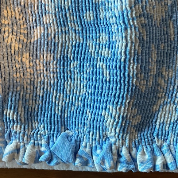 Blue Corset Crop Top - Picture 3 of 4